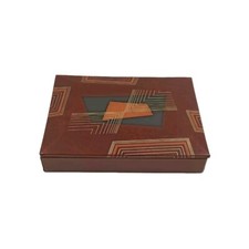 Boîte Gainée Coffret à Cigarettes Cigares Seita Régie Française Tabac Art Déco