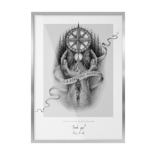 Argent cadre photo - argent, pour