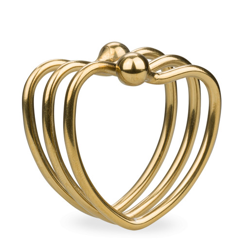 Anneau ring métal cœur - anneau,