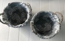 2 PANIERS en OSIER avec 2