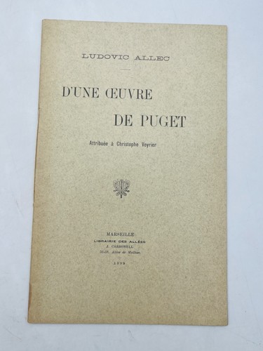 Une œuvre puget - œuvre,