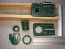 HEULIEZ ENCRIER ANCIEN  PLASTIQUE DEMONTABLE PUPITRE ECOLE PUBLICITAIRE qte 2