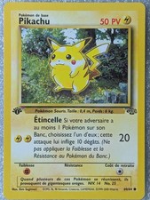Pikachu 1ère Édition - Jungle - 60/64 - Carte Pokémon Française