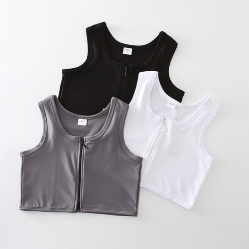 Soutien gorge crop tops zip - crop,