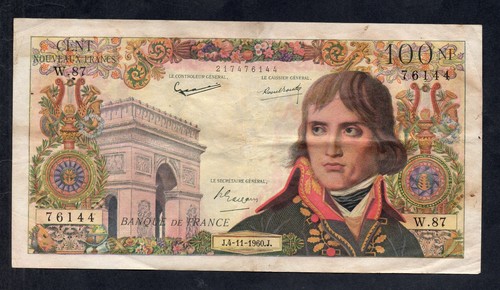Billet 100 nouveaux francs - nouveaux,