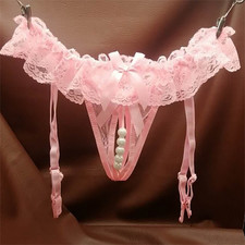 String rose sexy coquin ouvert