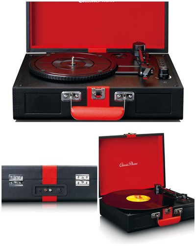 Platine disque vinyle rouge - platine,