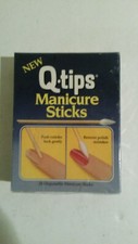 Q Tips Manicure Sticks vitnage