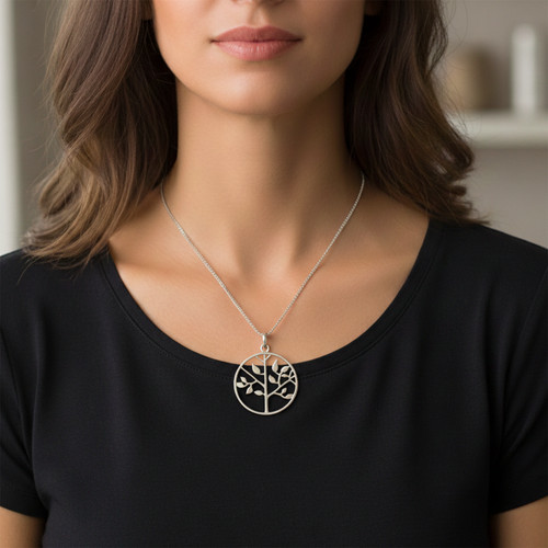 Pendentif arbre vie argent - pendentif,
