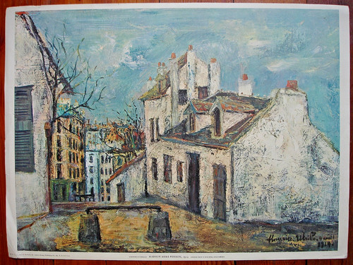 Affiche maurice utrillo maison - affiche, utrillo-maison