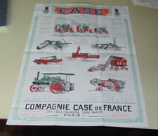 Prospectus brochure gamme  CASE tracteur charrue presse batteuse année 20 POSTER