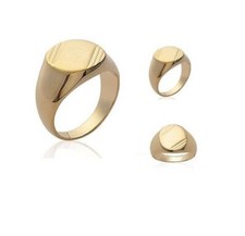 Bague Chevalière Plaqué Or