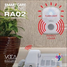 Sonnerie téléphone fixe 120 dB avec notification lumineuse stroboscopique, VOCA