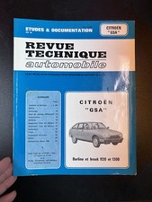 Revue technique automobile Citroën GSA, berline et Break 1130 et 1300
