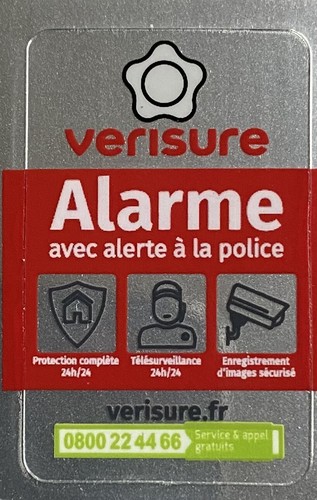 Autocollant verisure alarme - autocollant,
