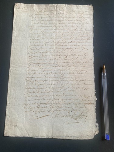 Document manuscrit 1665 - manuscrit,