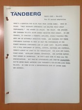 ORIGINAL TANDBERG TR 2075