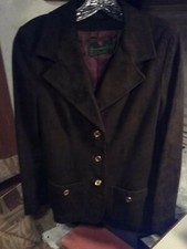 Abercrombie and Fitch dress black  suede  jacket-women  42sz