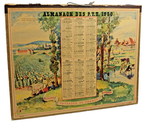Calendrier postes telegraphes - postes,