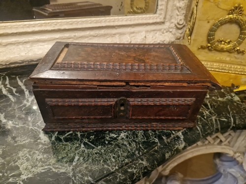 Coffret ancien bois époque - coffret, en