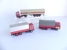 1:87 / 3 CAMIONS FORD / BERLIET / VOLVO / 2 PORTEURS / 1 SEMI-REMORQUE