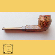 Ancienne pipe ERIX gainée cuir 13,5 cm Très bon état