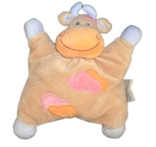 Doudou coussin semi plat vache