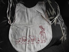 / 😍LINGE ANCIEN (  bavoir brodé  ) 😍/