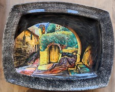 plat décor émaillé de