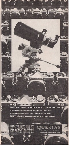 Questar 1974 vintage print - questar,
