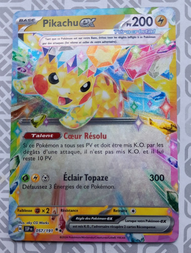 Carte pokemon pikachu pv - pikachu, ex