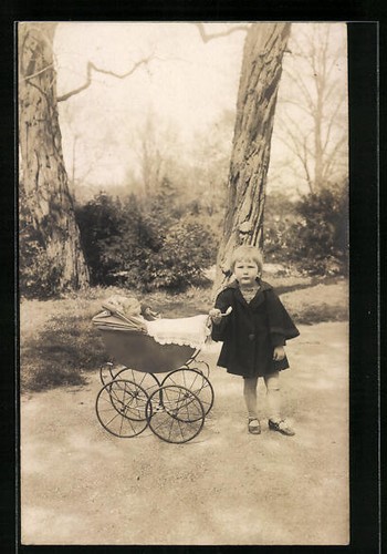 Carte postale fille - , avec
