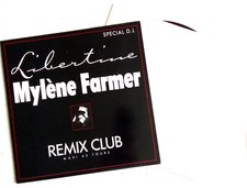 MYLÈNE FARMER : LIBERTINE REMIX CLUB SPÉCIAL D.J - VINYL MAXI 45T - POLYDOR 1986