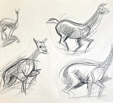Original drawings of Richard Bazley, Animator for Disney (Pocahontas,Tarzan, ...