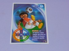 CARTE - PLAYMOBIL - LE MONDE DU SPORT - N° 13 - MATHEO - FOOTBALL - CARREFOUR