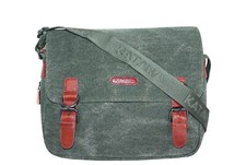 KATANA sac bandoulière unisexe toile garni cuir réf 6582 taille moy. (3 coul.dis