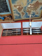 12 Couteaux Métal Argenté