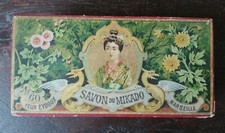 AR3 Ancienne boite publicitaire carton Félix EYDOUX " SAVON du MIKADO" MARSEILLE