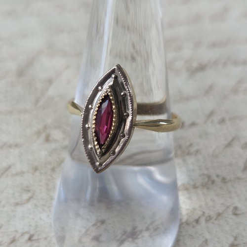 Bague ancienne plaqué et - plaqué, or