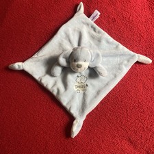 ?? Doudou Plat Chien Carré Bleu Clair  Étoile Nuage Sweet Dream POMMETTE NEUF