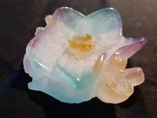 DAUM Pendentif Bijoux en Pâte de verre Rose 1999 Occasion en état SUP** N°726/3