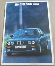 1987 BMW 325i 320i 318i 316 Catalogue Brochure 34p Prospekt Dépliant Pub French