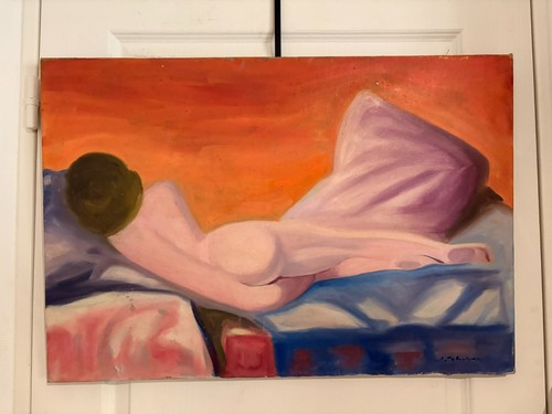 Tableau peinture huile toile - peinture,