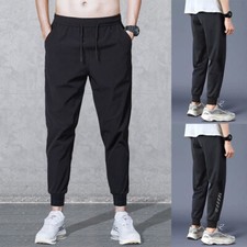 Pantalon De Survêtement Pour Hommes Sport Décontracté Taille Élastique /