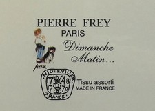 Rare vide poche plat cendrier Niderviller Par Pierre Frey Dimanche Matin Faïence