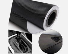 Film Vinyle Fibre de Carbone 3D Voiture Rouleau 50 X 127 cm AUTO MOTO NOIR