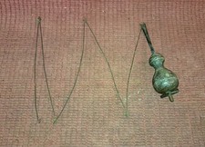 Ancien balancier poire d'horloge comtoise pendule carillon XVIIIème 18ème