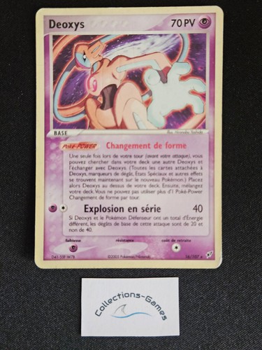 Carte pokémon deoxys - carte,