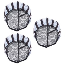 3 PCS Elastic Lace Lace Net Hat Brewable Mesh Wig Accessoires de coiffure