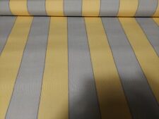 Coupon de toile transat store rayures jaune gris 160 X 120 cm